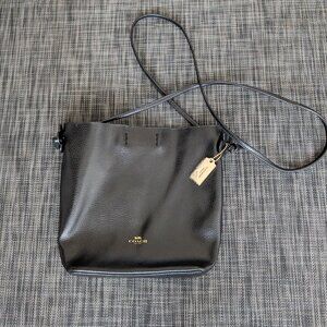 Coach Black Leather Crossbody Bag